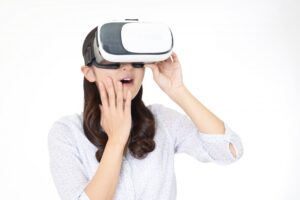 松江市のVRを見る顧客
